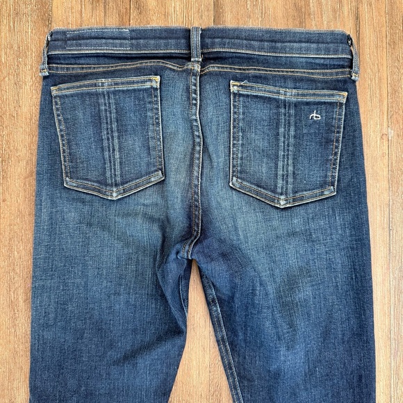 Rag & Bone Skinny Jean Women’s 29 Blue Mid Rise Long - Picture 12 of 12